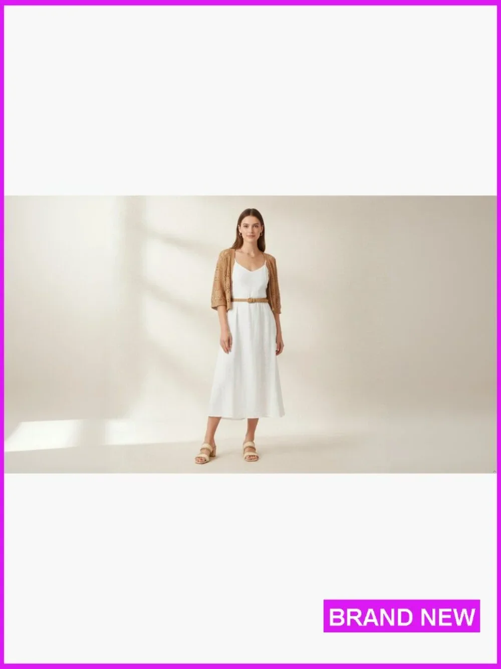 Woven Strappy Heeled Sandals Chunky Block Heel Square Toe Slip On Mules